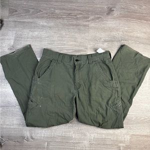 Green Distressed Dickies Utility Pants Size 32”